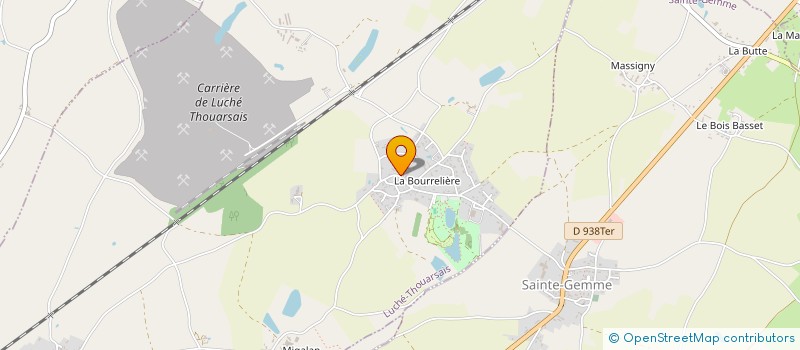 localisation de l'entreprise MADAME SANDRINE AVRIL  LUCHE-THOUARSAIS