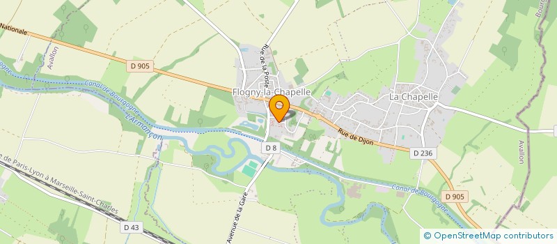 localisation de l'entreprise MADAME SANDRINE AZZALI  FLOGNY-LA-CHAPELLE