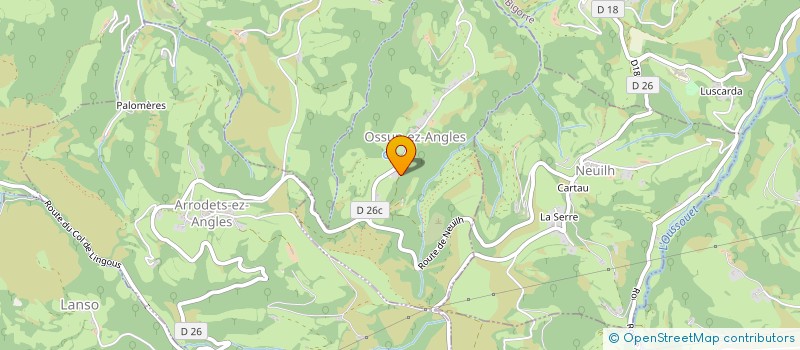 localisation de l'entreprise MADAME SANDRINE BACHNER  OSSUN-EZ-ANGLES