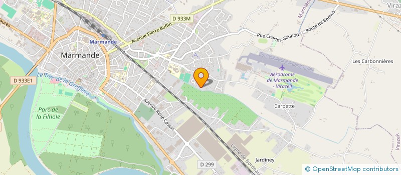 localisation de l'entreprise MADAME SANDRINE BACQUE  MARMANDE