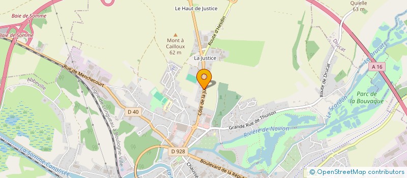 localisation de l'entreprise MADAME SANDRINE BAILLEUX à ABBEVILLE