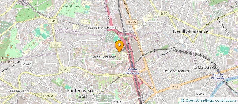 localisation de l'entreprise MADAME SANDRINE BAILLON à FONTENAY-SOUS-BOIS