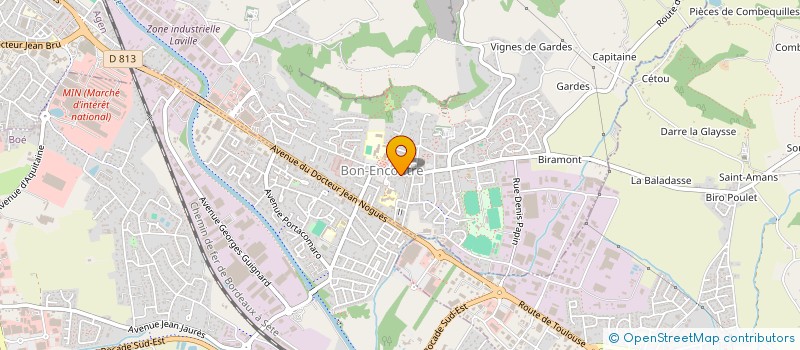 localisation de l'entreprise MADAME SANDRINE BALAGUER  BON-ENCONTRE