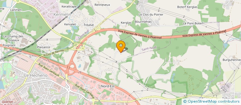 localisation de l'entreprise MADAME SANDRINE BALCON à VANNES