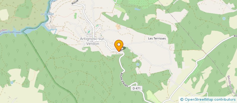 localisation de l'entreprise MADAME SANDRINE BALZANO  ARTIGNOSC-SUR-VERDON