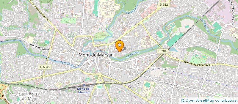 localisation de l'entreprise MADAME SANDRINE BARADAT  MONT-DE-MARSAN