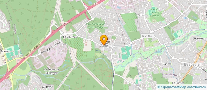 localisation de l'entreprise MADAME SANDRINE BARATCHART  CANEJAN