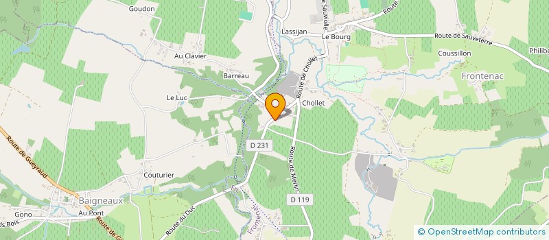 localisation de l'entreprise MADAME SANDRINE BARBON  FRONTENAC