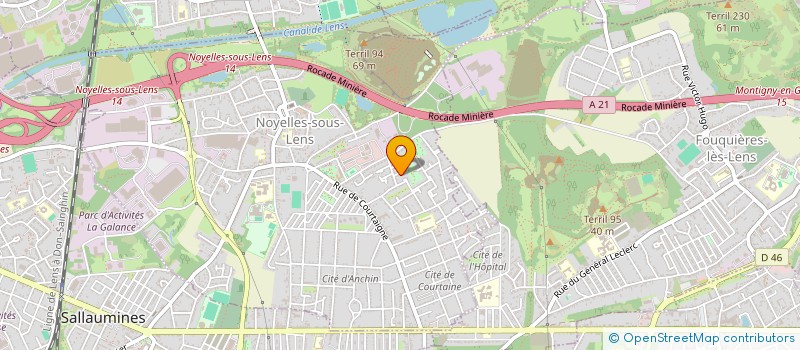 localisation de l'entreprise MADAME SANDRINE BARDET  NOYELLES-SOUS-LENS