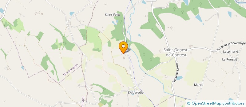 localisation de l'entreprise MADAME SANDRINE BARDOU  SAINT-GENEST-DE-CONTEST