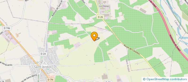 localisation de l'entreprise MADAME SANDRINE BARJAVEL AGNELOT  SAINT-ANDIOL