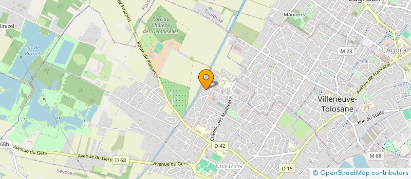 localisation de l'entreprise MADAME SANDRINE BARRAU  CUGNAUX