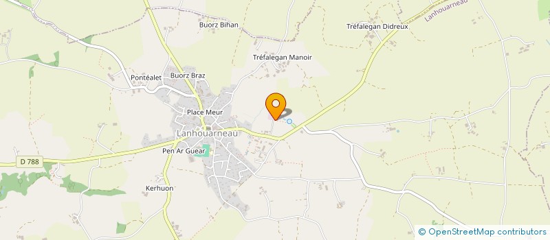 localisation de l'entreprise MADAME SANDRINE BARS  LANHOUARNEAU