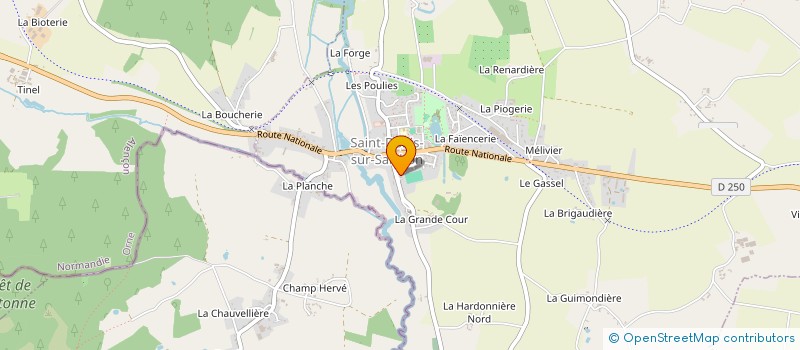 localisation de l'entreprise MADAME SANDRINE BASIN à SAINT-DENIS-SUR-SARTHON
