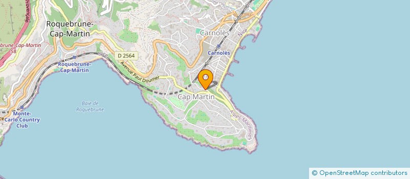 localisation de l'entreprise MADAME SANDRINE BASTIEN à ROQUEBRUNE-CAP-MARTIN