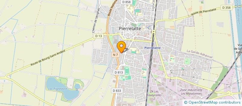 localisation de l'entreprise MADAME SANDRINE BATAILLON à PIERRELATTE