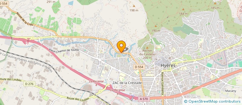 localisation de l'entreprise MADAME SANDRINE BATILLIOT  HYERES