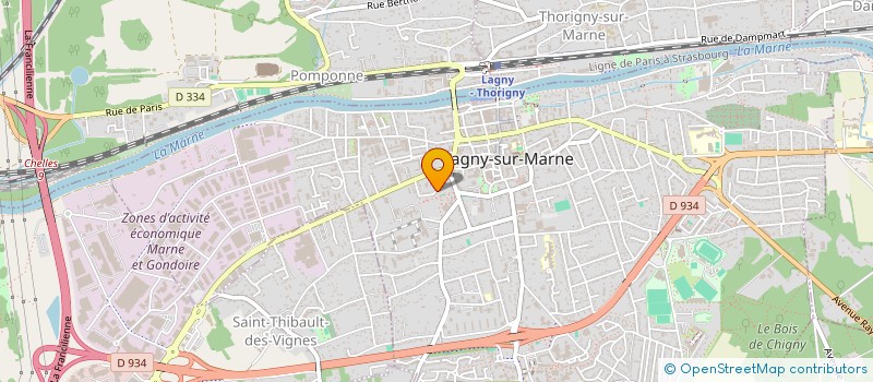 localisation de l'entreprise MADAME SANDRINE BATTUT  THORIGNY-SUR-MARNE