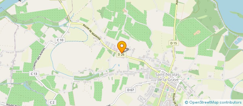 localisation de l'entreprise MADAME SANDRINE BAUCHARD  SAINT-NICOLAS-DE-LA-GRAVE