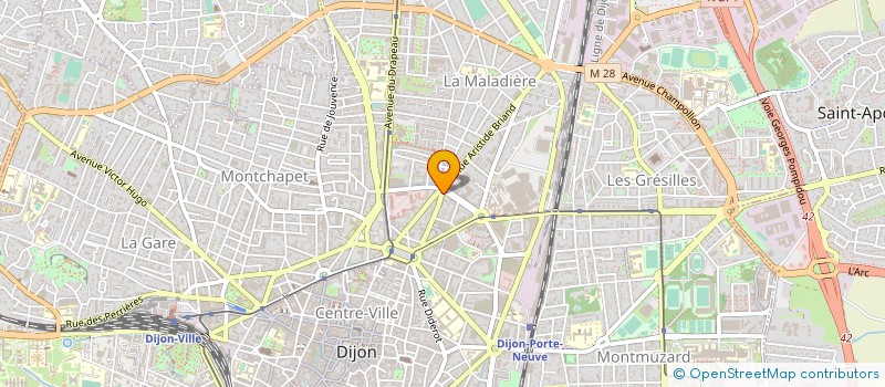 localisation de l'entreprise MADAME SANDRINE BAUSSAN à DIJON