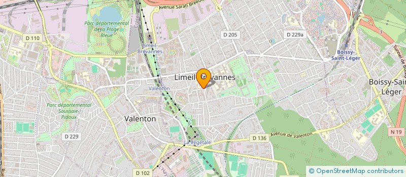 localisation de l'entreprise MADAME SANDRINE BAYEKULA  LIMEIL-BREVANNES