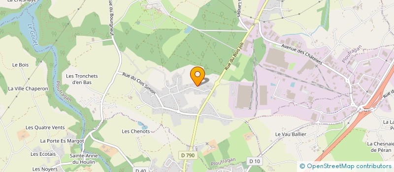 localisation de l'entreprise MADAME SANDRINE BAZIN  PLOUFRAGAN