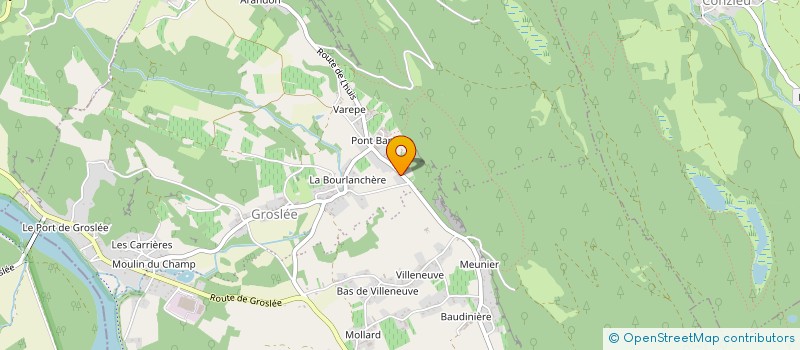 localisation de l'entreprise MADAME SANDRINE BEAUDELOT  GROSLEE-SAINT-BENOIT