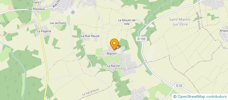 localisation de l'entreprise MADAME SANDRINE BEAUDUN  LE VAL D'OCRE