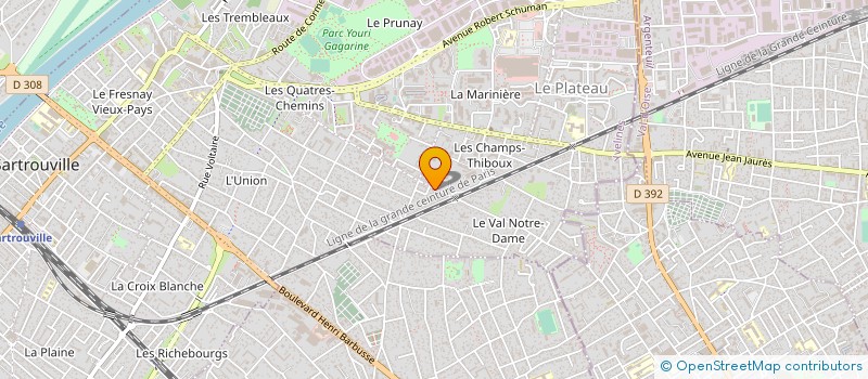 localisation de l'entreprise MADAME SANDRINE BEAUJARD  SARTROUVILLE