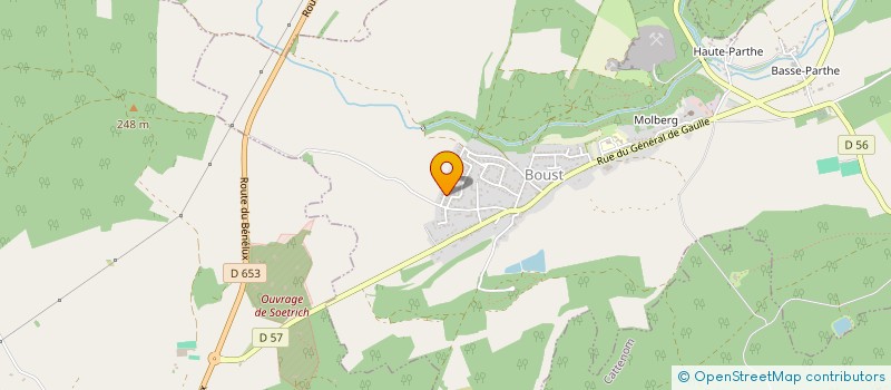 localisation de l'entreprise MADAME SANDRINE BEAUJEAN  BOUST