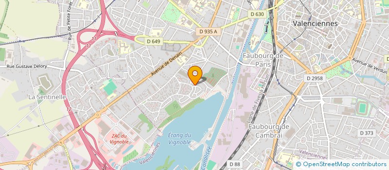 localisation de l'entreprise MADAME SANDRINE BEAURAIN  VALENCIENNES