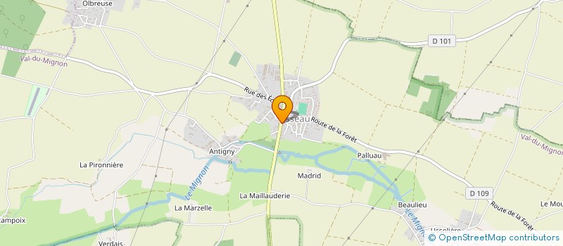 localisation de l'entreprise MADAME SANDRINE BEAUZEE à VAL-DU-MIGNON