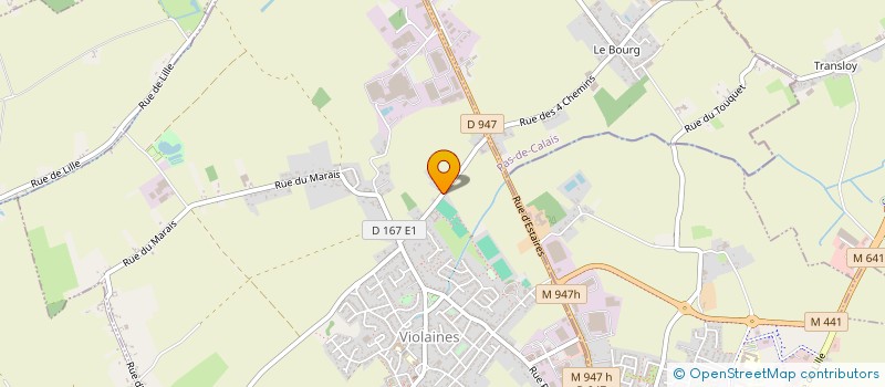 localisation de l'entreprise MADAME SANDRINE BECK  VIOLAINES