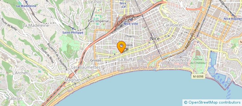 localisation de l'entreprise MADAME SANDRINE BEDU à NICE
