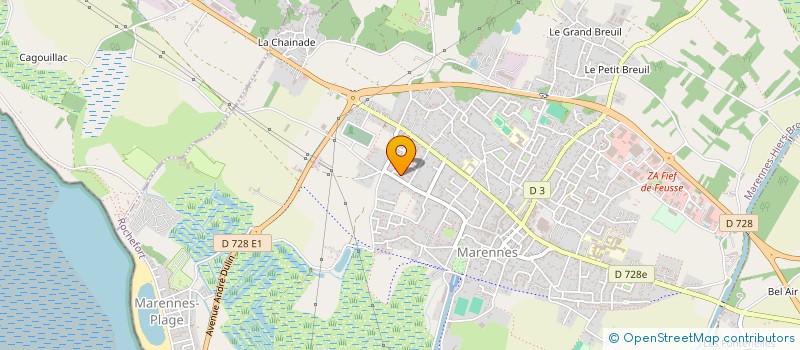 localisation de l'entreprise MADAME SANDRINE BELAVOIR  MARENNES-HIERS-BROUAGE