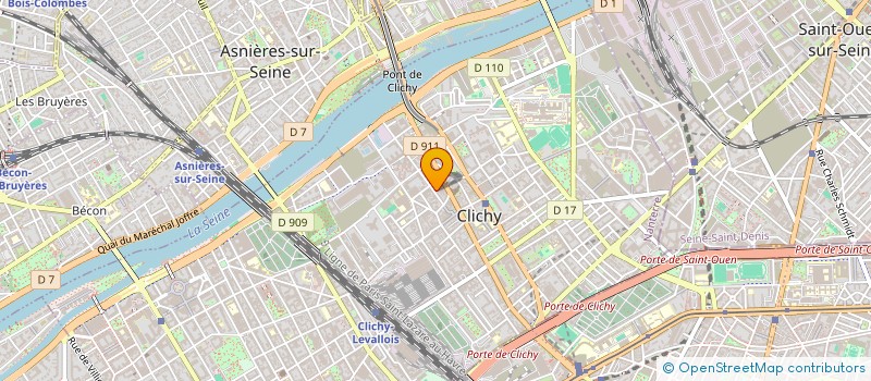 localisation de l'entreprise MADAME SANDRINE BELLANGER à CLICHY