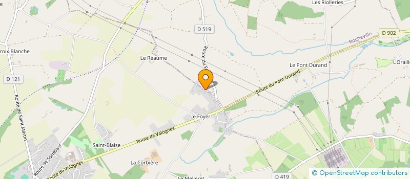 localisation de l'entreprise MADAME SANDRINE BELLEE  ROCHEVILLE