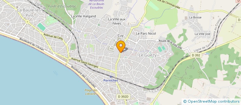 localisation de l'entreprise MADAME SANDRINE BELLEMAIN  LA BAULE-ESCOUBLAC