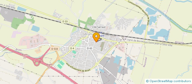 localisation de l'entreprise MADAME SANDRINE BELLENGER  BRAM