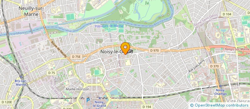 localisation de l'entreprise MADAME SANDRINE BELLIN  NOISY-LE-GRAND