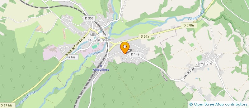 localisation de l'entreprise MADAME SANDRINE BELLINI  AILLEVILLERS-ET-LYAUMONT