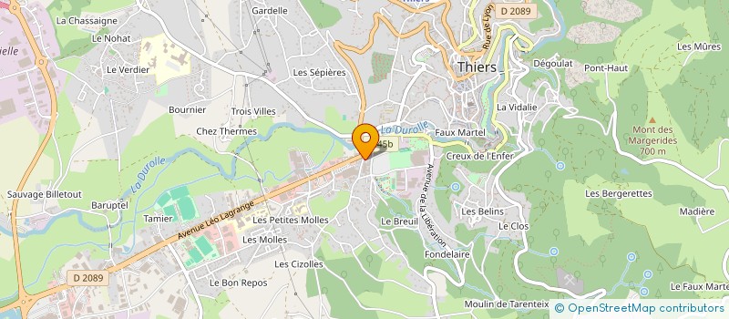 localisation de l'entreprise MADAME SANDRINE BENHAMOU à THIERS