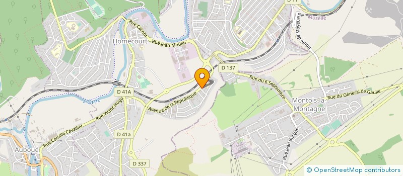 localisation de l'entreprise MADAME SANDRINE BENOIT  HOMECOURT