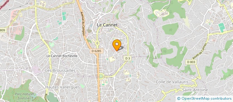 localisation de l'entreprise MADAME SANDRINE BENZEKRI à LE CANNET