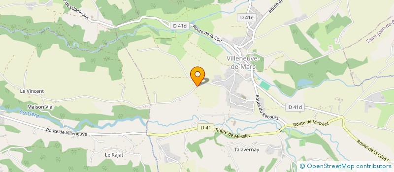 localisation de l'entreprise MADAME SANDRINE BERCIER à VILLENEUVE-DE-MARC