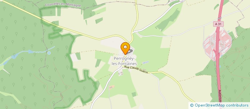 localisation de l'entreprise MADAME SANDRINE BERGER à PERROGNEY-LES-FONTAINES