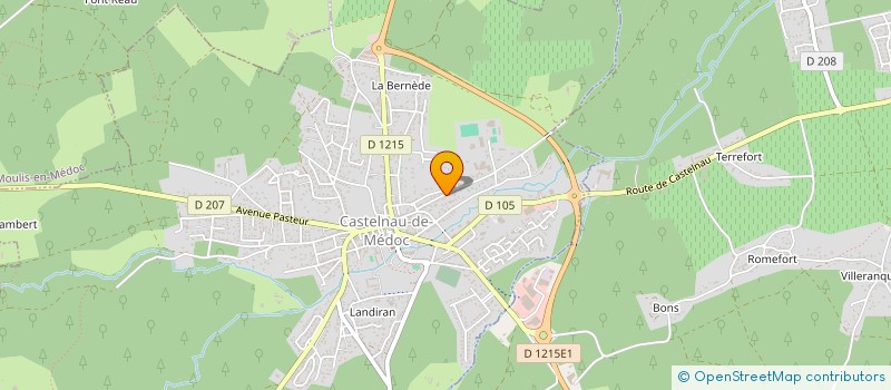 localisation de l'entreprise MADAME SANDRINE BERGES  CASTELNAU-DE-MEDOC