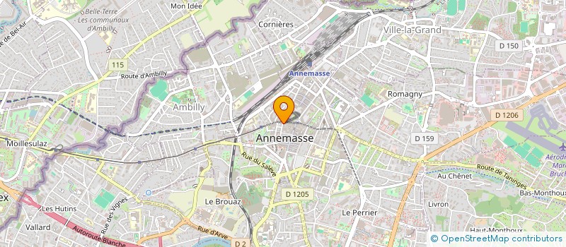 localisation de l'entreprise MADAME SANDRINE BERNAL  ANNEMASSE