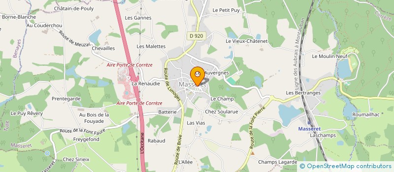 localisation de l'entreprise MADAME SANDRINE BERNARD  MASSERET