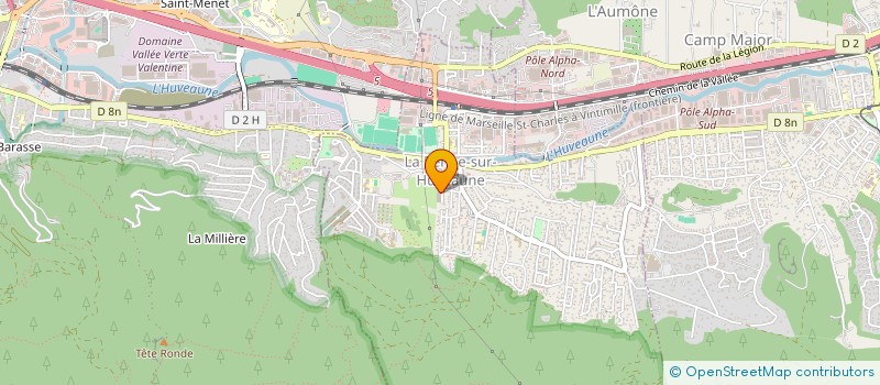 localisation de l'entreprise MADAME SANDRINE BERNARD  LA PENNE-SUR-HUVEAUNE